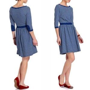 Anthropologie Postmark Blue & White Striped Dress